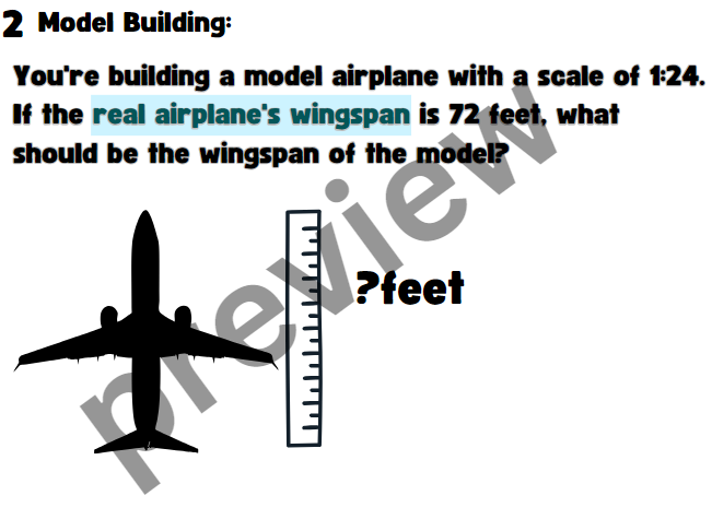 Scale factor word problems