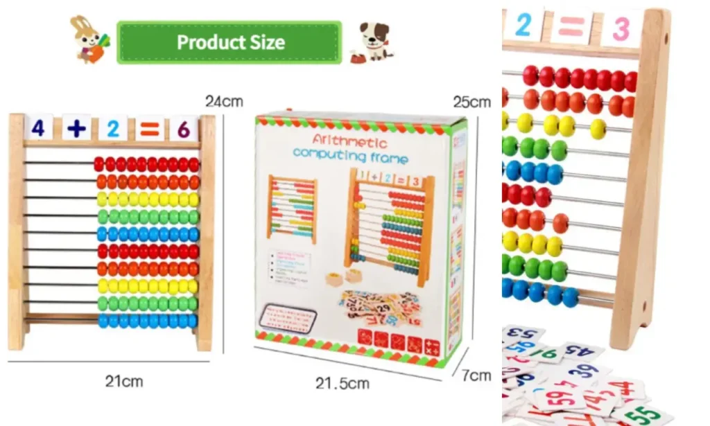 Enhance Early Learning with the Classic Wooden Educational Counting Toy
