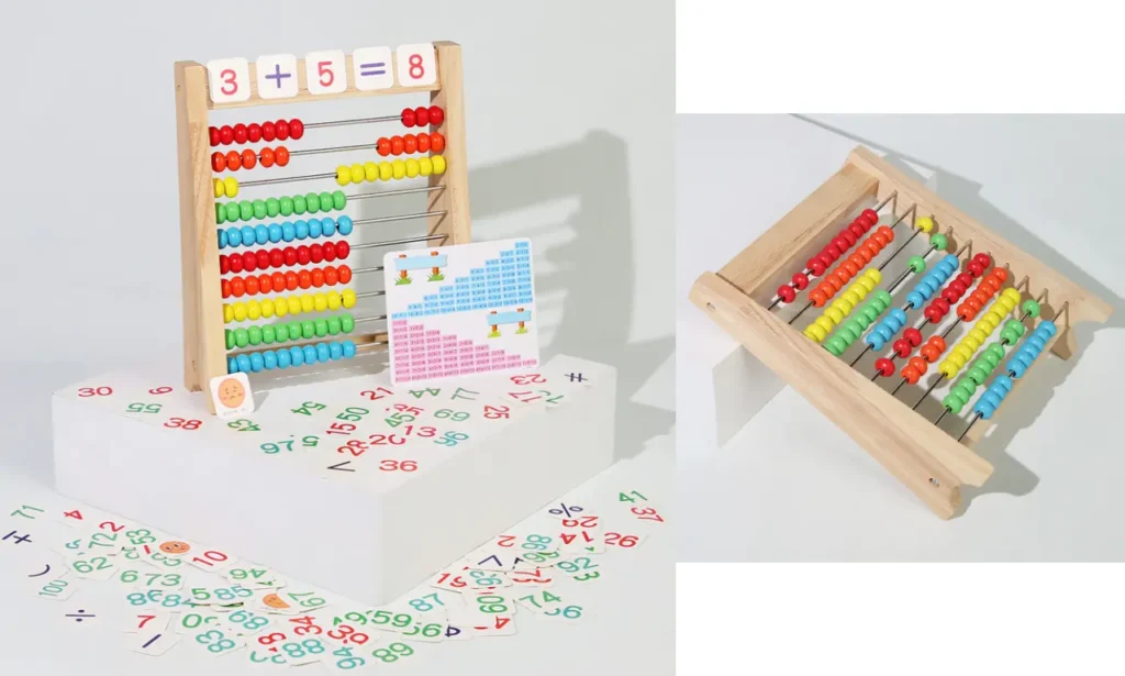 Enhance Early Learning with the Classic Wooden Educational Counting Toy
