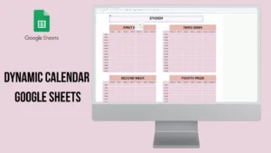 calendar template for google sheets